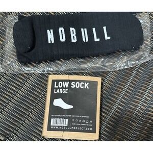 No Bull Low Sock Black Large NEW Rare